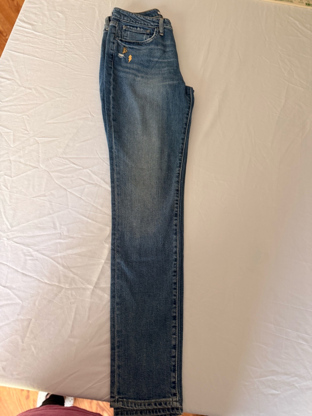 Levi’s 721 High Rise Skinny Jeans Size 28 Distressed Medium Wash